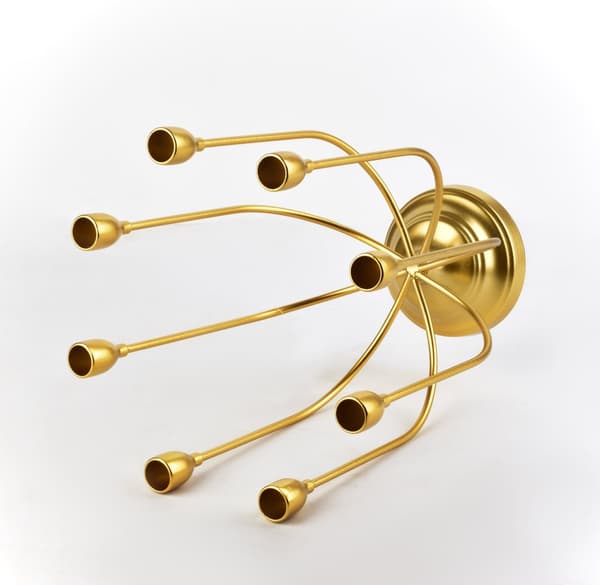 CEDRIC GOLD Lysestage 27x11,5h32cm, 8 arme