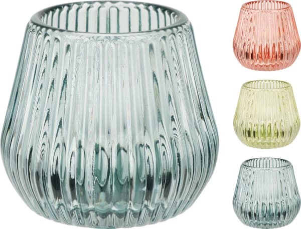 Ljuskopp Rosa Glas