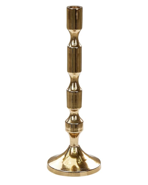 Sett med 2 lysestaker Gull Metall Glanset Metallisk Glamour Glamour Taper Lysestaker