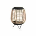 Miniatyrbild 1 av 2: Ljusstakar DKD Home Decor Glas Svart Metall Brun Bambu (32 x 32 x 43 cm)