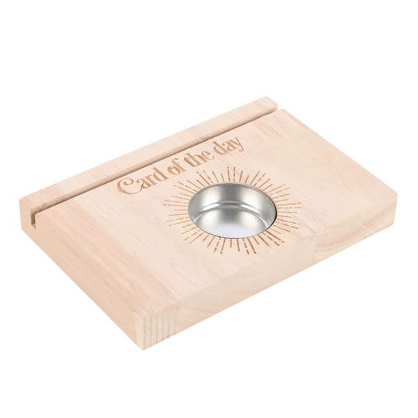Something Different Card Of The Day Tarot Cards Tealight Holder Natural/Pink One Size