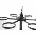 Miniatyrbillede 3 af 4: Lyseholder DKD Home Decor Sort Metal Krystal (53 x 53 x 52 cm)