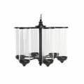 Miniatyrbillede 1 af 4: Lyseholder DKD Home Decor Sort Metal Krystal (53 x 53 x 52 cm)