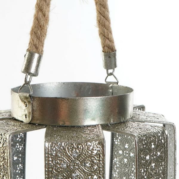 Kandelaber DKD Home Decor 21 x 21 x 23 cm Sølvfarvet Metal Tov Araber
