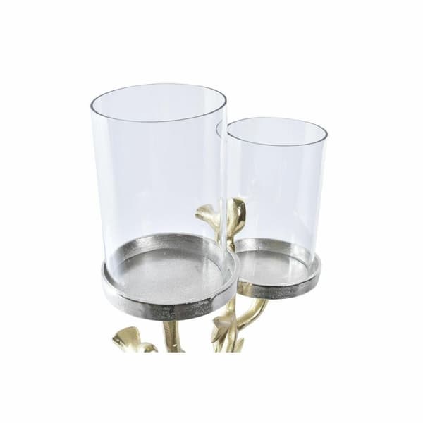 Kandelaber DKD Home Decor Krystal Gylden Aluminium Fugle (29 x 15 x 48 cm)