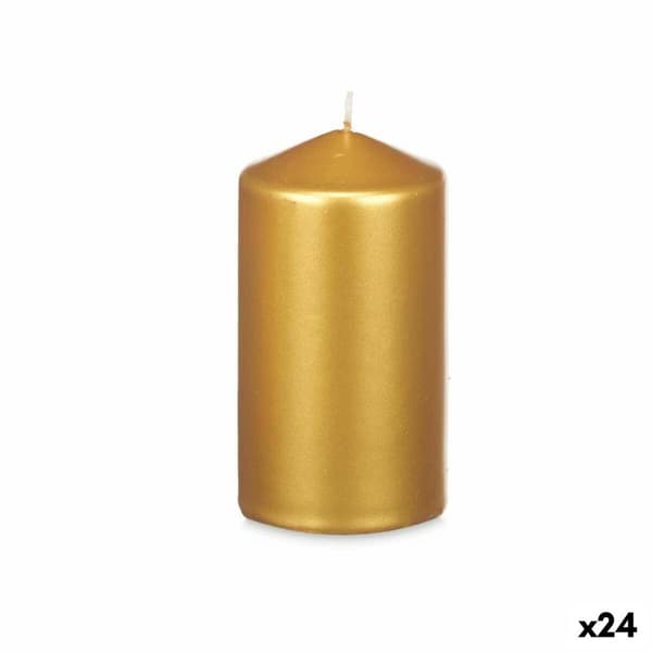 Stearinlys Acorde 92536 Gylden 7 x 13 x 7 cm (24 enheder)