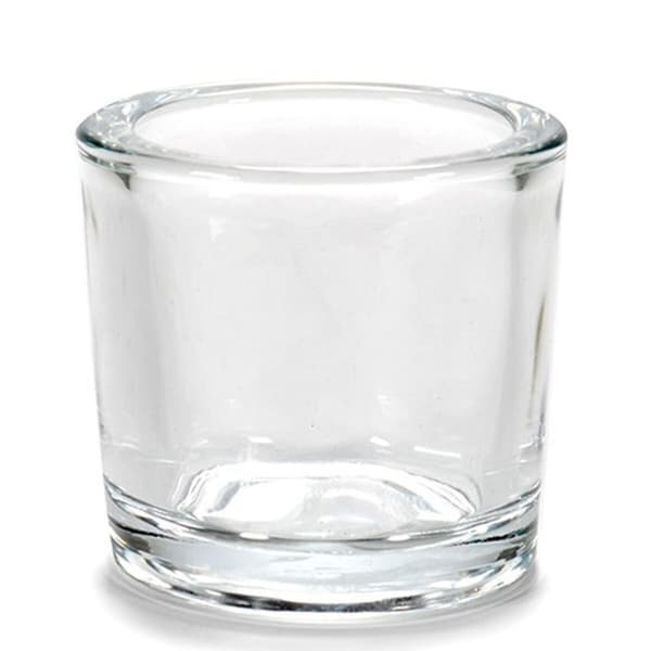 Lysholder Gjennomsiktig Glass 6,5 x 6 x 6,5 cm (12 enheter)