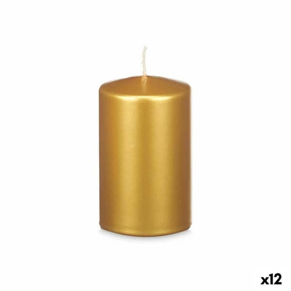 Stearinlys Acorde 92544 Gyllen 9 x 15 x 9 cm (12 enheter)