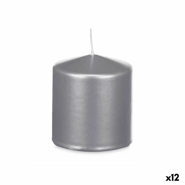 Stearinlys Acorde 92543 Sølv 9 x 10 x 9 cm (12 enheter)