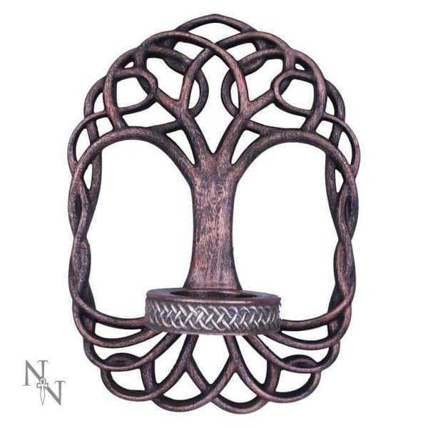 Nemesis Now - Brons Träd av Livet Te Ljuslyktshållare - 26 cm: Kök &amp; Hem