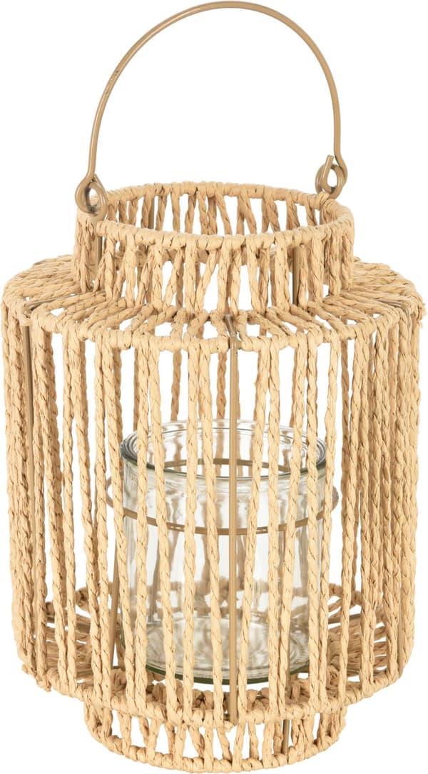 Lykta Natur Jute 25 cm