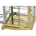 Miniatyrbild 3 av 3: Gatlykta DKD Home Decor Glas Gyllene Metall (22 x 22 x 57 cm) (22 x 22 x 49 cm)