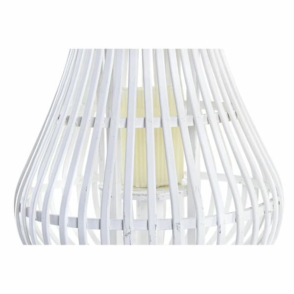 Žibintas DKD Home Decor Valkoinen Monivärinen Metalli Bambu Kristalli Kaupunki 30 x 40 cm 29 x 29 x 34 cm
