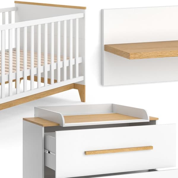 Vitalispa Malia barnrum, vitt, set om 4