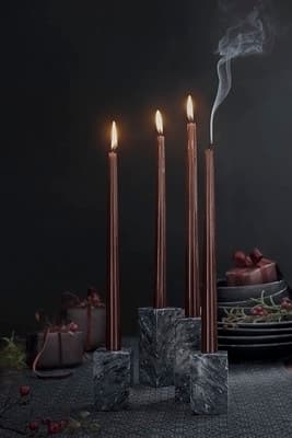 Ljusstake Marmo 2 storlekar marmor