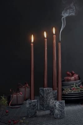 Ljusstake Marmo 2 storlekar marmor