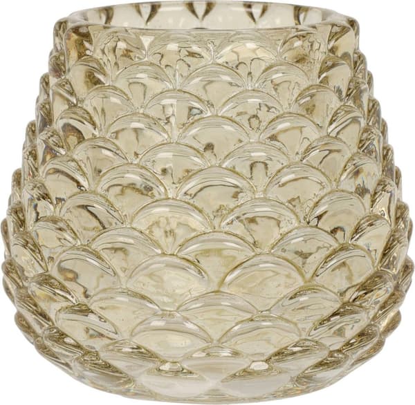 Ljuskopp Glas Grön Orange 6 cm