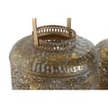 Miniatyrbild 2 av 4: Set med ljusstakar Home ESPRIT Gyllene Metall 24 x 24 x 32 cm