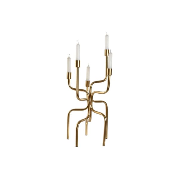 Kandelabre Home ESPRIT Gyllen Metall 25 x 25 x 51 cm