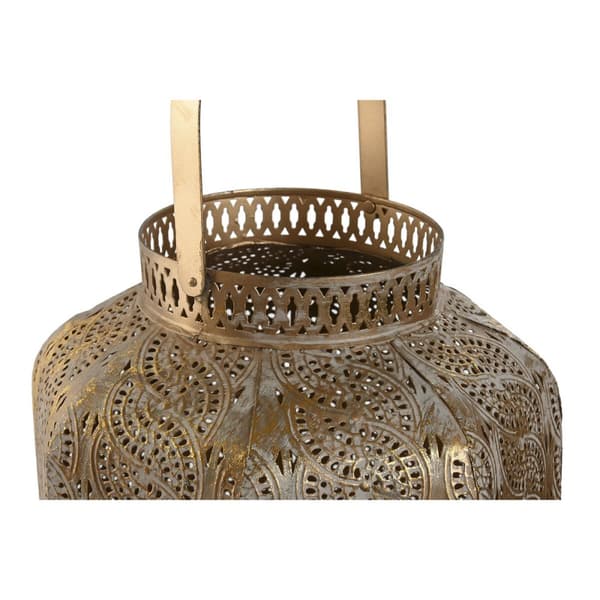 Tablettisetti Home ESPRIT Kullattu Metalli 25 x 25 x 40 cm