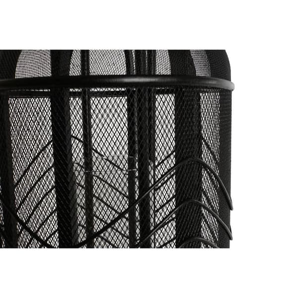 Kynttilänjalka Home ESPRIT Musta Metalli 25,5 x 25,5 x 46,5 cm