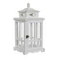 Miniatyrbild 1 av 3: Lykta DKD Home Decor Glas Vit Furu (22.5 x 22.5 x 47 cm)