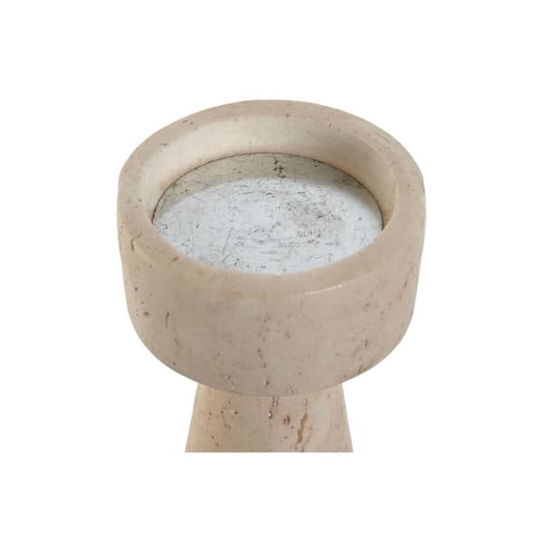 Kandelaber Home ESPRIT Beige Harts Marmor 10 x 10 x 25 cm