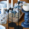 Miniatyrbild 5 av 11: Svart ljusstake Set om 3 st. KCH004-B