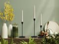 Miniatyrbild 11 av 11: Svart ljusstake Set om 3 st. KCH004-B