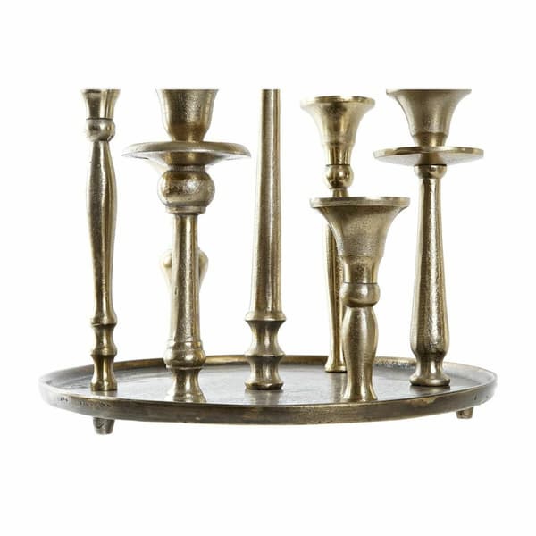 Kandelaber DKD Home Decor 29 x 29 x 30 cm Aluminium Moderne (2 enheder)