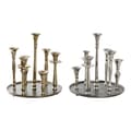 Miniatyrbillede 1 af 3: Kandelaber DKD Home Decor 29 x 29 x 30 cm Aluminium Moderne (2 enheder)