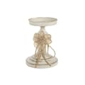 Miniatyrbillede 1 af 2: Lyseholder DKD Home Decor 13 x 13 x 17,5 cm Metal Hvid
