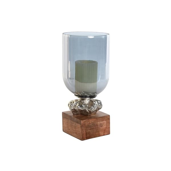 Lyseholder DKD Home Decor 16,5 x 16,5 x 38,5 cm Krystal Aluminium
