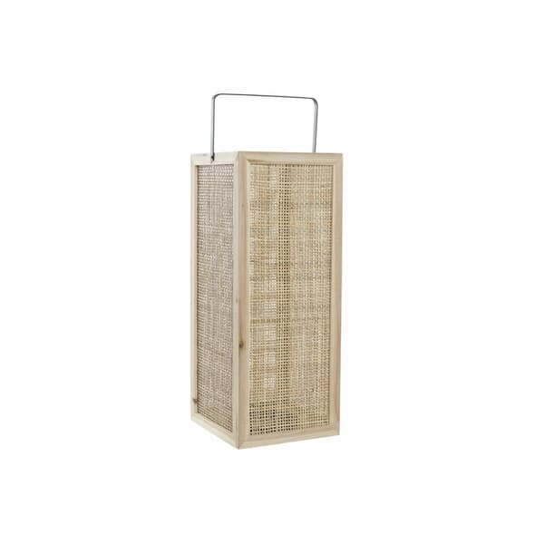 Žibintas DKD Home Decor LD-181413 20,5 x 21,3 x 61 cm Luonnollinen Musta