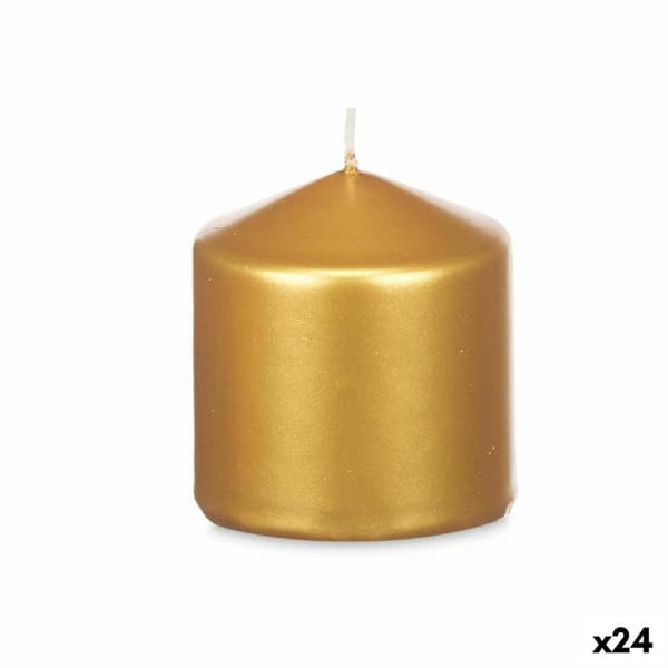 Stearinlys Acorde 92532 Gylden 7 x 7,5 x 7 cm (24 enheder)
