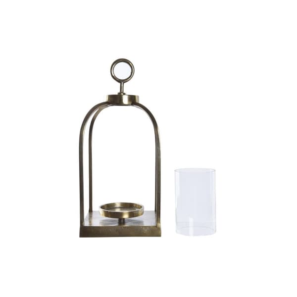 Žibintas DKD Home Decor Kristalli Kullattu Alumiini (19 x 19 x 43 cm)