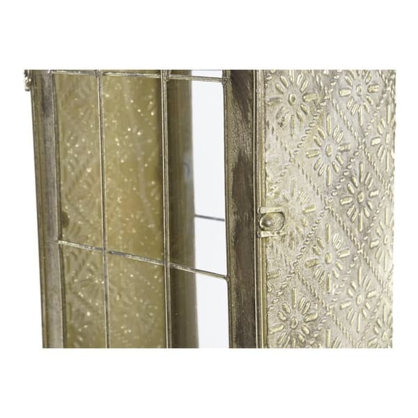 Žibintas DKD Home Decor Kristalli Kullattu Metalli (18 x 13 x 43 cm)