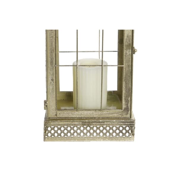 Žibintas DKD Home Decor Kristalli Kullattu Metalli (18 x 13 x 43 cm)