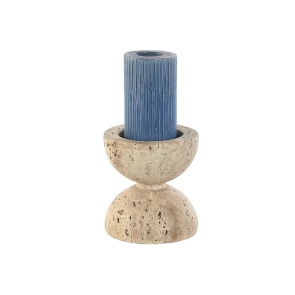 Lyseholder Home ESPRIT Beige Magnesium 12 x 12 x 12,7 cm