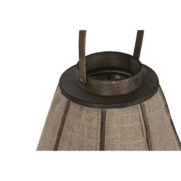 Kynttilänjalka Home ESPRIT Luonnollinen Juutti Bambu 41,5 x 41,5 x 57 cm