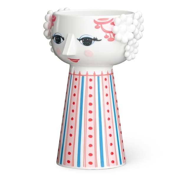 Eva Ljusstake Röd, H 14cm - Bjørn Wiinblad