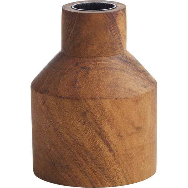 Originalhome Wood Candle Holder Brown One Size