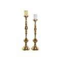 Miniatyrbillede 1 af 2: Lyseholder Home ESPRIT Gylden Metal 15 x 15 x 60,5 cm (2 enheder)