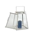 Miniatyrbild 3 av 3: Gatlykta Home ESPRIT Vit Gyllene Metall Glas Modern 26 x 26 x 38,5 cm (2 Delar)