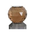 Pikkukuva 2 / 4: Kynttilänjalka Home ESPRIT Keltainen Harmaa Kristalli 7 x 7 x 20 cm
