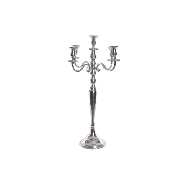 Kandelaber Home ESPRIT Silvrig Aluminium Kromad 42 x 42 x 70 cm
