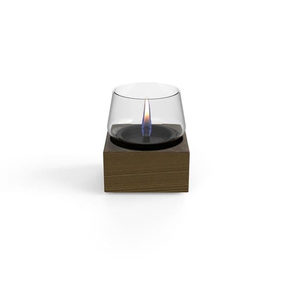 Lanterne bordslampa Poppy 14 Svart Ek uppladdningsbar med TenderFuel vätska