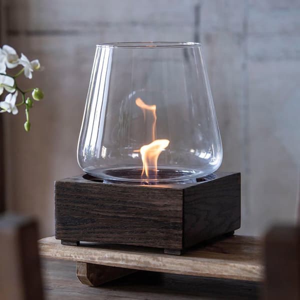 Bordslampa Lanterne Poppy 17 Svart Ek uppladdningsbar med TenderFuel vätska