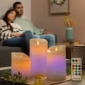 Miniatyrbilde 7 av 11: BRUKT Flerfarget Flamme-Effekt LED-Lys Med Fjernkontroll Lendles InnovaGoods Hvit 3 enheter (Fikset A)