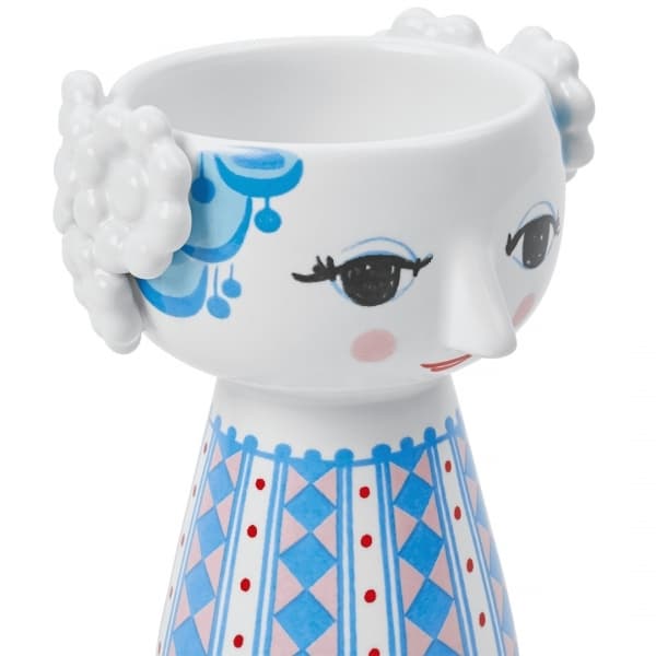 Eva Candlestick Small, Blue - Bjørn Wiinblad